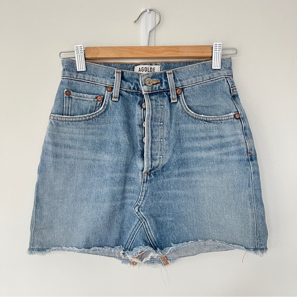 Agolde Quinn denim skirt - Picture 1 of 5